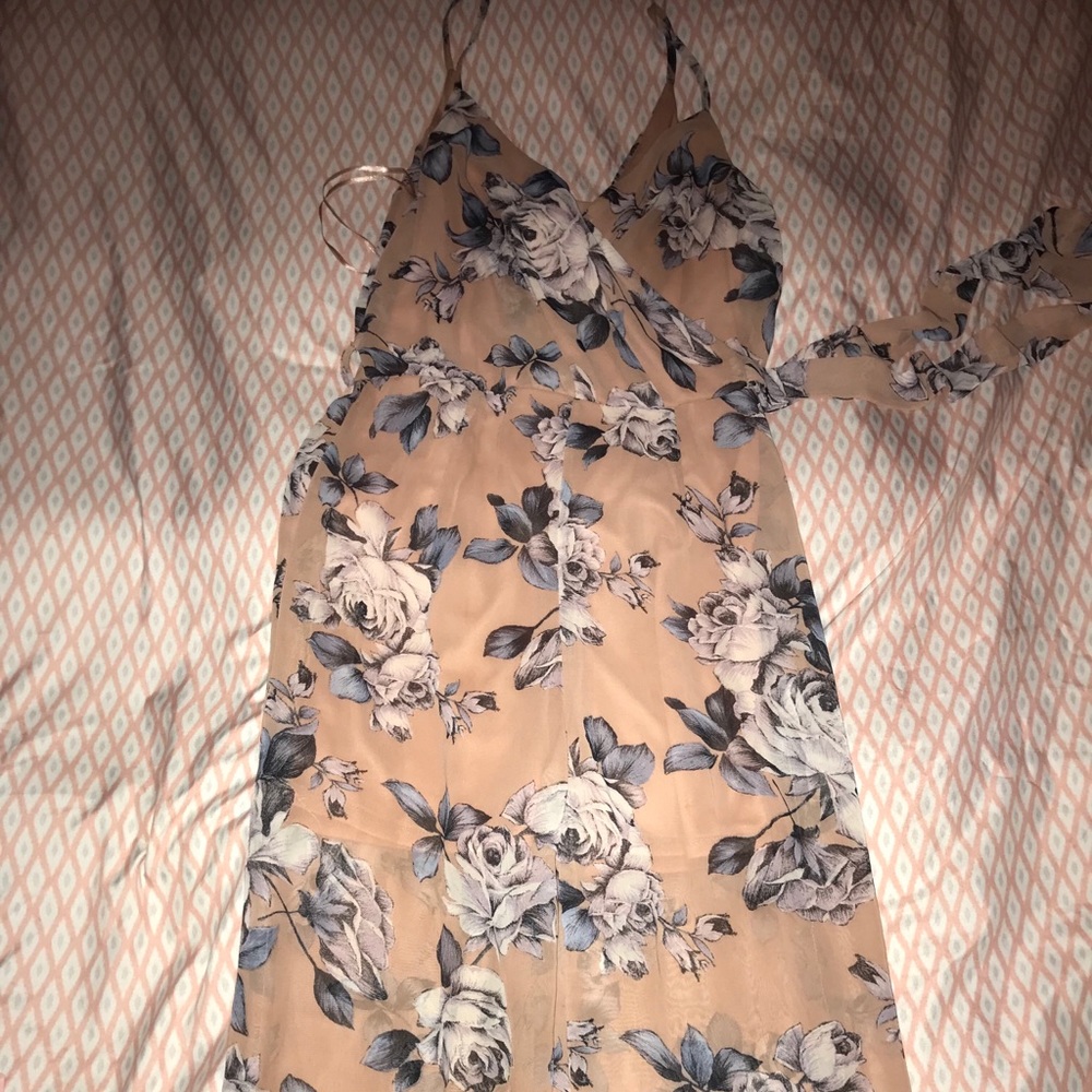 Flower print jumper